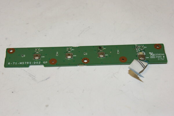 Clevo Hyrican M57RU Powerbutton Board mit Kabel 6-71-M57RS-D02 #2418