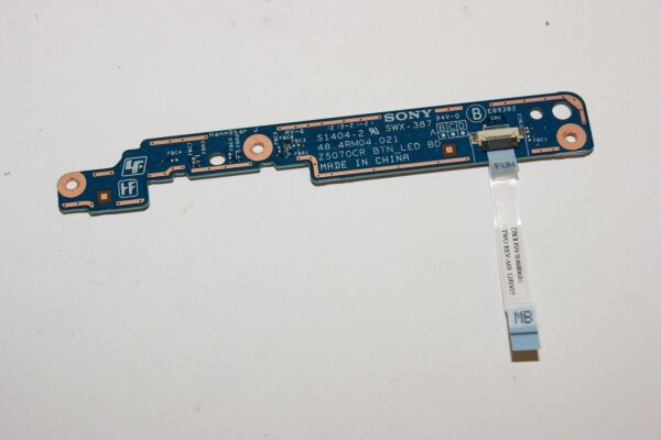 Sony Vaio SVE171A11M Powerbutton Switch Board mit Kabel 48.4RM04.021 #2577