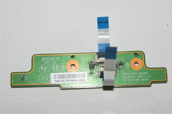 Sony Vaio PCG-8Z1M Touchpad Maustasten Board mit Kabel 1P-1072504-8010 #2803