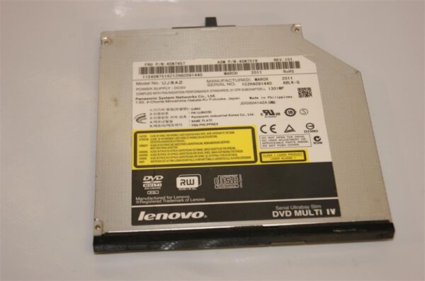 Lenovo ThinkPad T400 R400 T500 W500 SATA DVD Laufwerk 45N7457 #2968_04