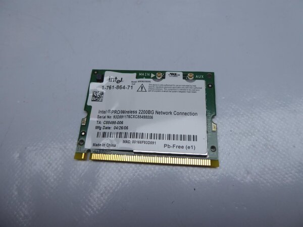 Sony Vaio PCG-7M1M VGN-FS515B WLAN Karte 1-761-864-71 #3008