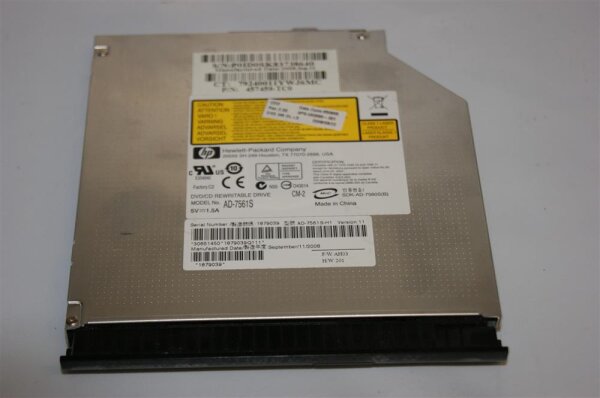 HP EliteBook 8730w TP8600F SATA DVD Laufwerk 12,7mm lightscribe AD-7561S #3016