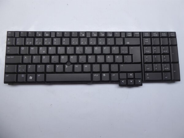 HP EliteBook 8730w TP8600F ORIGINAL Keyboard dansk Layout!! 468777-081 #3016