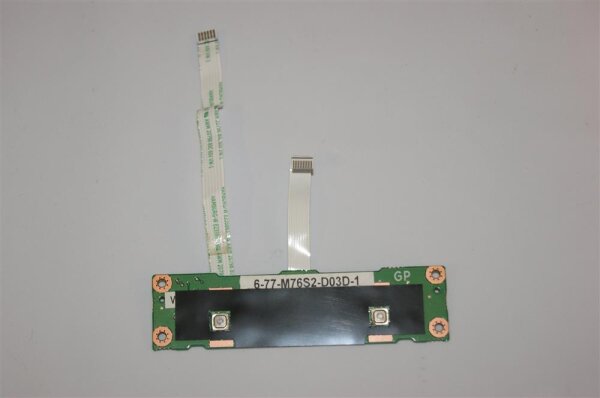 Clevo M760s Touchpad Maus Tasten Board incl Kabel 6-77-M76S2-D03D-1 #3058