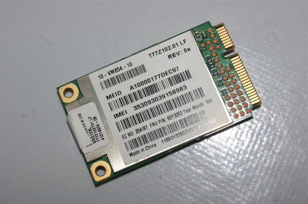 Lenovo ThinkPad X120e WWAN UMTS Karte Gobi 2000 60Y3263 #2703