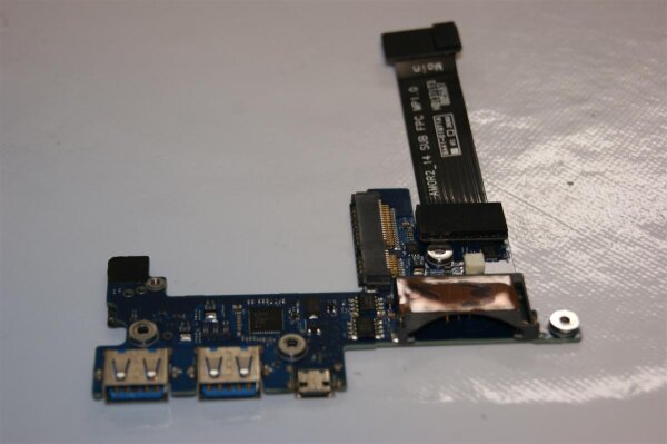 Samsung NP900X4C Dual USB HDMI SD Kartenleser Board BA92-10214A #3466