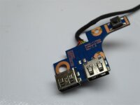 Samsung 300E NP300E5E Powerbutton USB Board mit Kabel BA92-11765A #3580