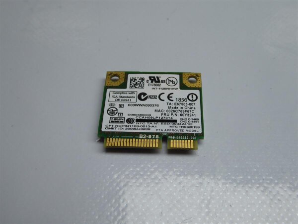 Lenovo ThinkPad T510i 4314-7SG WLAN Karte 60Y3241 #2902