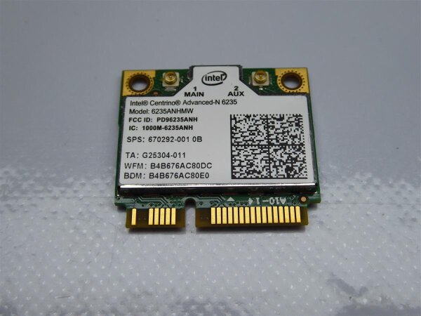 Samsung UltraBook NP740UE WLAN WIFI Karte Card 670292-001 #3599