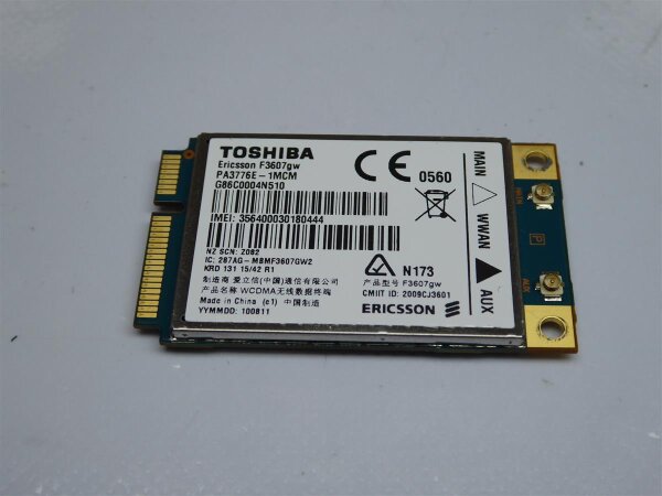 Toshiba Tecra S11 Serie UMTS WWAN Karte F3607gw #3611