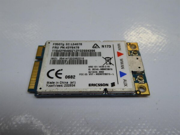 Lenovo ThinkPad SL400 WWAN UMTS Karte 43Y6479 #3705