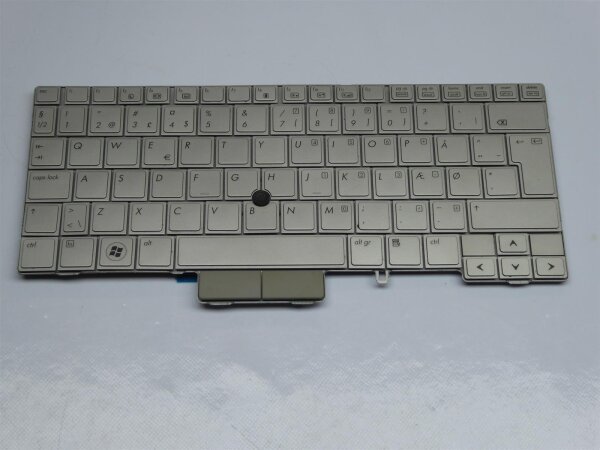 HP EliteBook 2740P ORIGINAL Keyboard Dansk Layout!! 597841-081 #3709