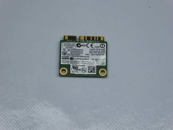 Lenovo ThinkPad T410s Intel Centrino N 6200 Wifi WLAN Karte 60Y3231 #2703