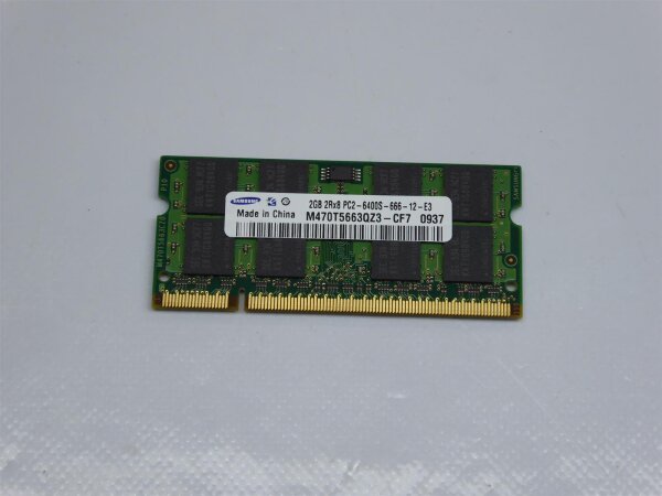 HP EliteBook 2530p 2GB DDR2 800MHz PC2 RAM Speicher M470T5663QZ3-CF7 #3720_01