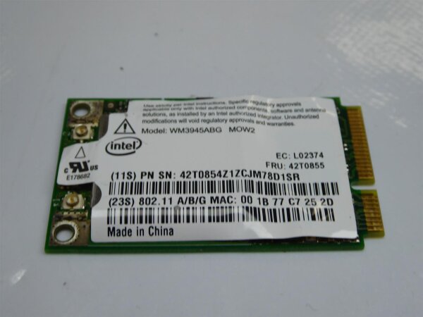 Lenovo 3000 N200 WLAN Karte WIFI Card 42T0855 #2037