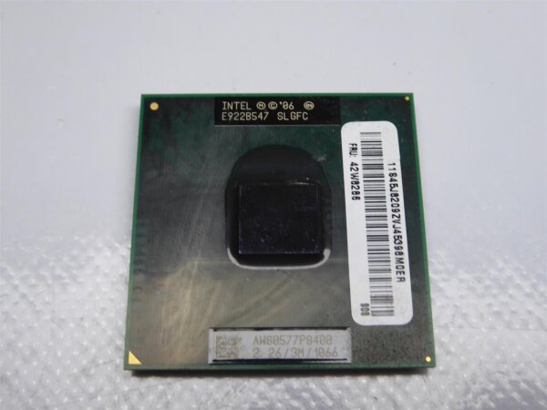 Lenovo Thinkpad T400 Intel Core Duo 2.26 GHz P8400 CPU SLGFC 42W8266 #3748_06