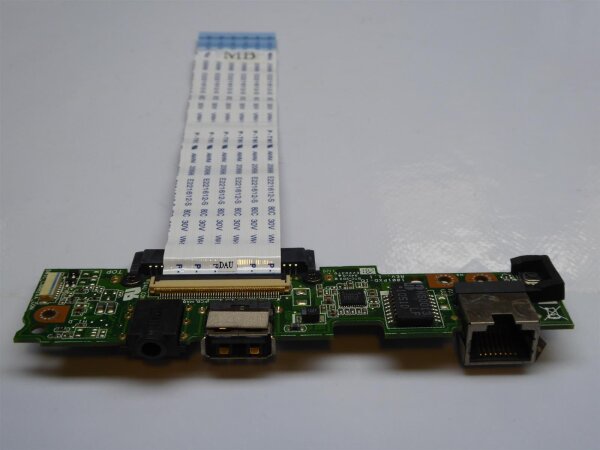 ASUS Eee PC 1001PX Audio USB LAN SATA Board mit Kabel #3786
