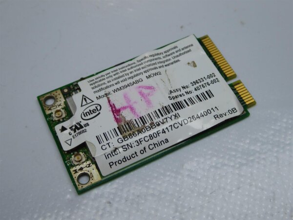 HP Pavillion HDX 9000 WLAN Karte Wifi Card WM3945ABG 407576-002 #3831