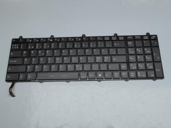 MSI GT70  ORIGINAL Backlit Tastatur Keyboard nordic!! V123322AK1  #3837