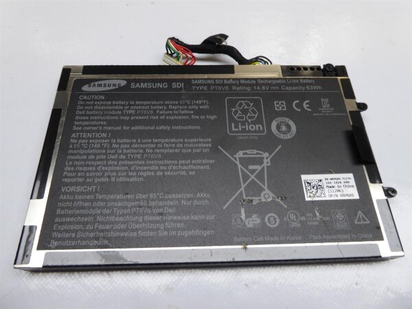 Alienware P18G P18G001 M14x ORIGINAL AKKU Batterie PT6V8 #3839