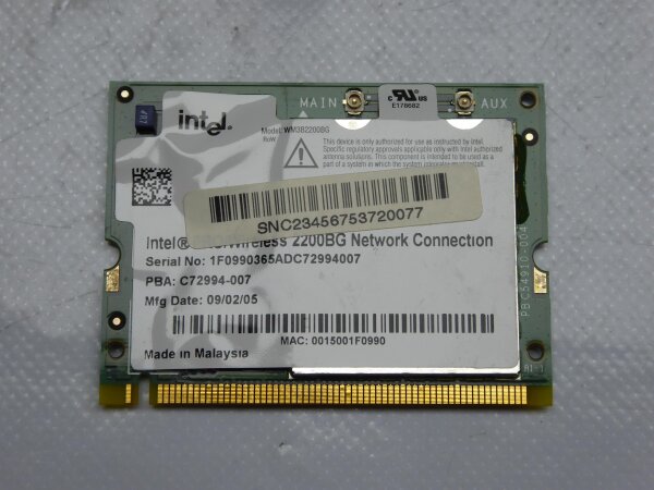 Fujitsu Amilo M1439G WLAN Karte Wifi Card C72994-007 #3914