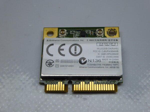 Toshiba Satellite L735-108 WLAN Karte Wifi Card AR5B195  #3927