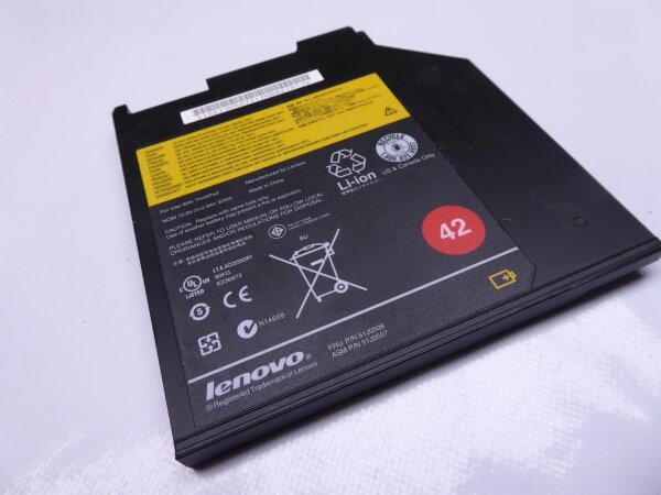 IBM ThinkPad T420s Ultrabay Zusatz Slim Akku Batterie 51J0508 #2464