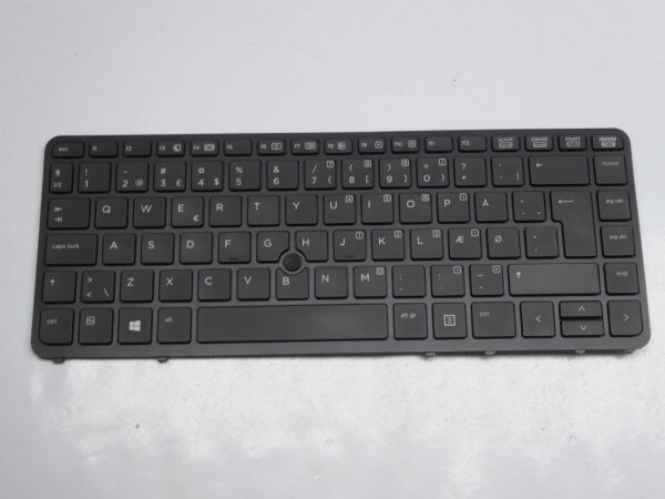 HP EliteBook 840 G1 ORIGINAL Backlit Keyboard dansk Layout!! 730794-081 #4043