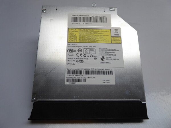 Acer eMachines G640G SATA DVD RW Laufwerk AD-7585H #4079