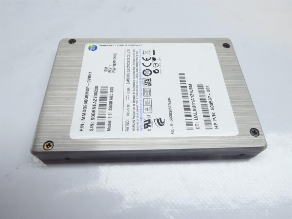Samsung 256GB SSD Festplatte HDD 500587-001 MMD0E56G5MX5 #SSD2