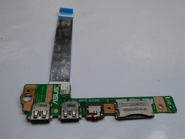 ASUS X502C USB SD Audio Board mit Kabel 69N0P1B10B02-1 #3752