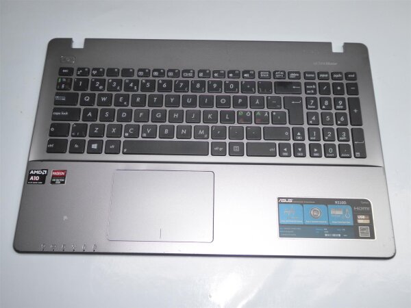 Asus R510D Gehäuse Oberteil incl. nordic Keyboard 13N0-PPA0501  #4115