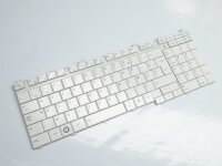 Toshiba Satellite A500-1EK ORIGINAL Tastatur Keyboard weiß AZERTY franz. PK130741B15 #2587
