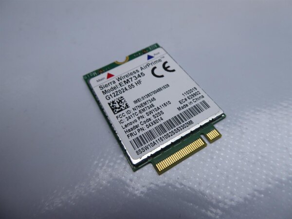 Lenovo Thinkpad X1 Carbon 2 Gen. LTE WWAN Karte Card EM7345 04X6014 #4167