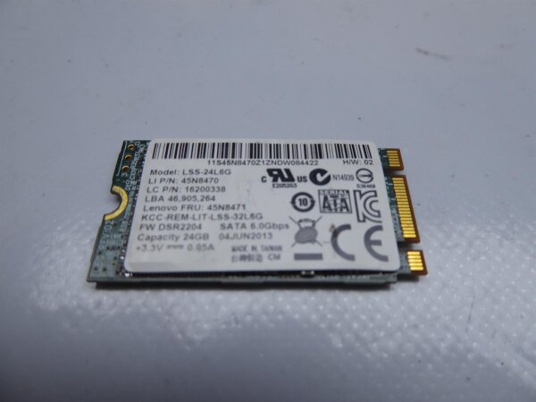 Lenovo ThinkPad S531 ORIGINAL 24GB SSD HDD Festplatte 45N8470  #4249