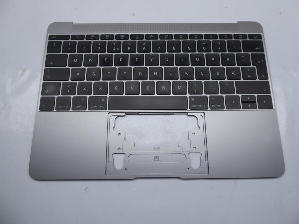 Apple MacBook A1534 Gehäuse Oberteil Top Case Silber Norway Layout 613-02547-09 2016 #4275