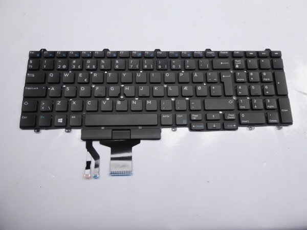 Dell Latitude E5570 ORIGINAL Keyboard Dansk Layout!! 0174P0 #4199