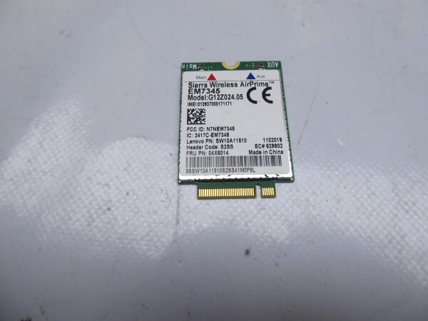 Lenovo ThinkPad W540 Sierra LTE WWAN Karte Card 04X6014 #3926
