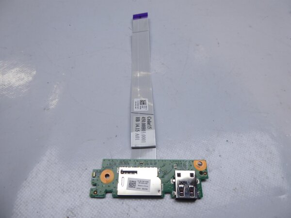 Dell Inspiron 15-3542 USB SD Kartenleser Card Reader Board + Kabel 0XP600 #4296