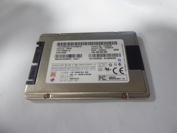 Samsung SSD 128GB 1,8 SSD Festplatte für Lenovo 41W0519 #79311