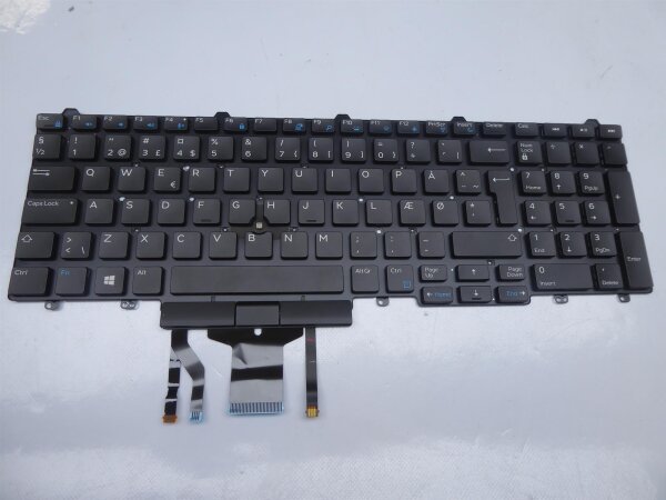 Dell Latitude E5570 Original Tastatur Keyboard Dansk Layout 0TJRT4 #4199