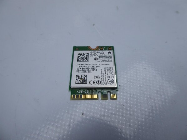 Dell Latitude E5250 WLAN Karte WiFi Card 0K57GX #4371