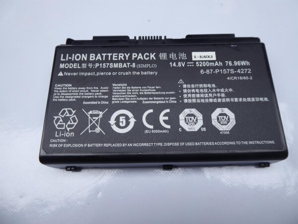 Clevo Multicom P157SM ORIGINAL Akku Batterie P157SMBAT-8 6-87-P157S-4272 #4402