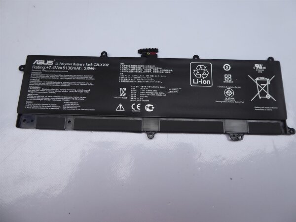 Asus X202E Original Akku Batterie C21-X202 #4410