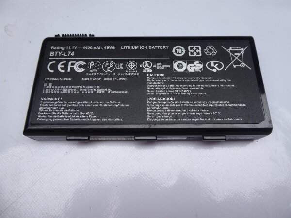 MSI CR720 MS-1736 Original Akku Batterie BTY-L74 #3543