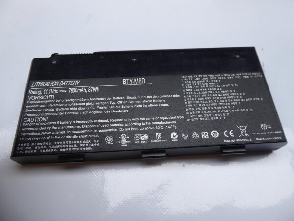 MSI GX680R ORIGINAL Akku Batterie BTY-M6D  #4418