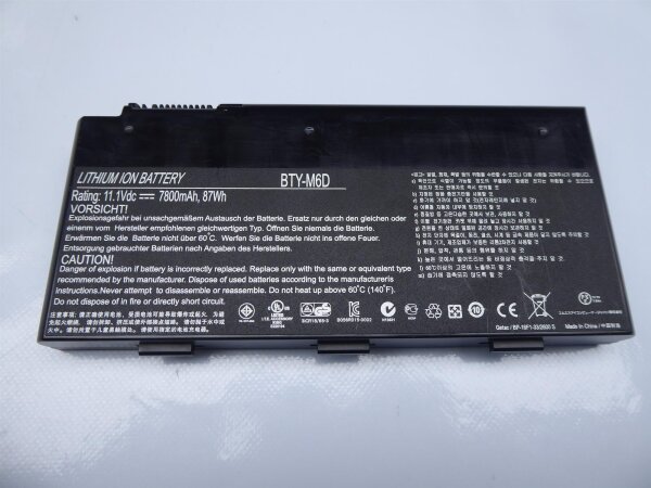 MSI GT780 Original Akku Batterie BTY-M6D #4424