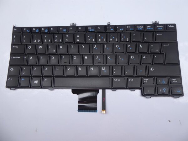 DELL Latitude E7240 Original Tastatur Keyboard QWERTY Norway Layout 0WGPHY #2941