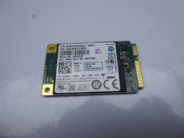 Dell XPS 15 L521X mSATA SSD 32GB Festplatte 07C4P7 #4454