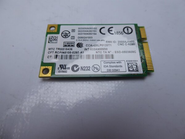 Lenovo ThinkPad W700 WLAN WiFi Karte Card 533ANMMW #4483